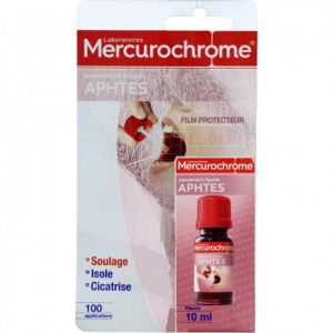 Mercurochrome - Pansement liquide aphtes - 10 ml