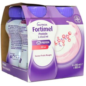 Nutricia - fortimel protein fruit rouges 4x200ml