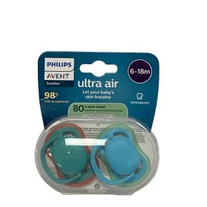 Philips Avent - Sucettes Ultra air 6-18m - lot de 2 Sucettes
