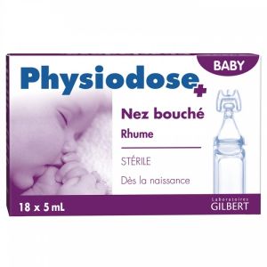Physiodose baby - Nez bouché rhume - 18 x 5ml
