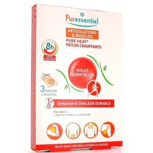 Puressentiel - Articulation Patch chauffant - 3 patchs