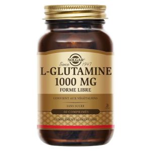 Solgar - L-Glutamine 1000mg forme libre - 60 comprimés