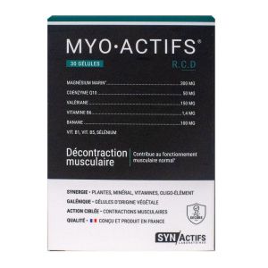 Synactifs - myo actifs décontraction musculaire - 30 gélules