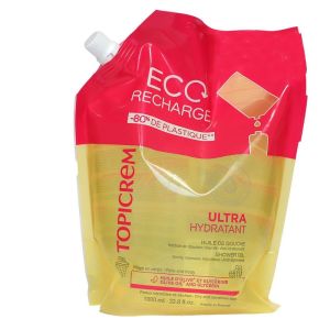 Topicrem - Ultra-hydratant éco-recharge huile de douche - 1L