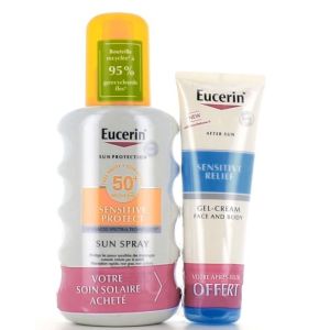 Eucerin- Crème solaire SPF50+ 200mL + après soleil offert 50mL