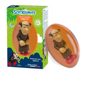 Le comptoir du bain - Les Schtroumpfs savon pain parfum abricot + 1 figurine