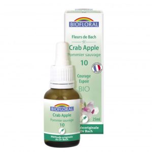 Biofloral - Fleurs de Bach Crab Apple / Pommier sauvage n°9 BIO - 25 mL