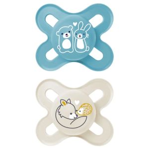 Mam - Sucette Original naissance 0-2 mois Renard et lapin - 2 sucettes