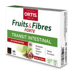 Ortis - Fruits & fibres forte - 24 cubes