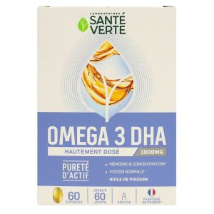 Santé verte - Oméga 3 DHA - 60 capsules