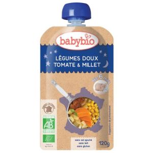 Babybio - Légumes doux tomate & millet - dès 6 mois - 120 g