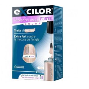 Excilor - Vernis extra fort traite et couvre couleur Nude - 38 ml