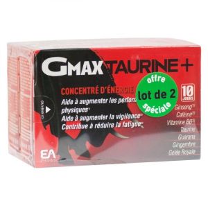 Gmax Taurine - Lot de 2 x 30 Ampoules