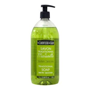 Le Comptoir du Bain - Savon Traditionnel de Marseille Citron Menthe - 1L