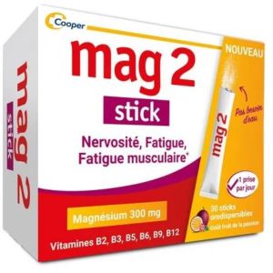 Cooper - Mag 2 Stick magnésium 300mg - 30 sticks