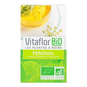 Vitaflor - Fenouil bio tisane confort digestif - 18 sachets