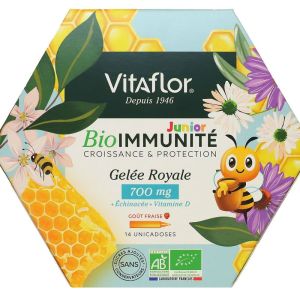 Vitaflor - Gelée royale bio 700 mg défense + junior - 14 unidoses
