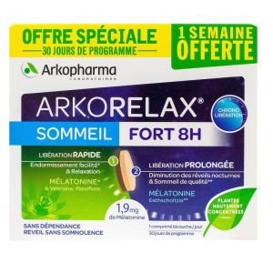 Arkopharma - Arkorelax Sommeil Fort 8H Cpr 30