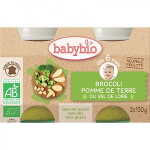 Babybio - Brocoli Pomme de terre du Val de Loire - dès 6 mois -2x130g