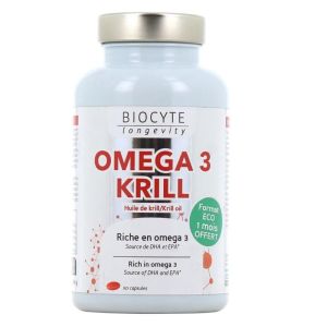 Biocyte - Omega 3 krill - 90 capsules - 64g