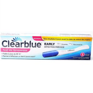 Clearblue - test de grossesse, early détection précoce -1 test