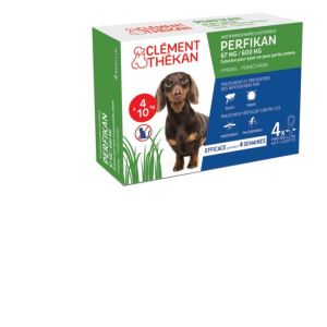 Clément Thékan - Perfikan 67 mg/600 mg Petits Chiens 4 Pipettes