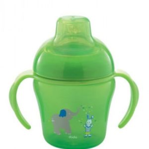 Dodie - Tasse avec bec verte 6mois+  - 200 ml
