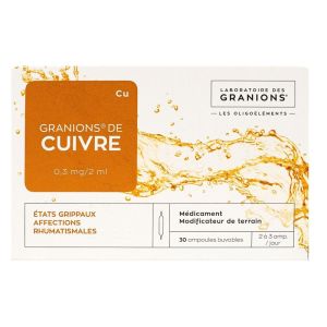 Granions de Cuivre - 30 ampoules