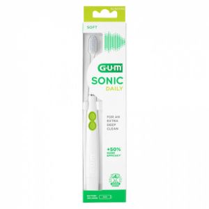 Gum - Gum sonic daily brosse à dents électrique blanche