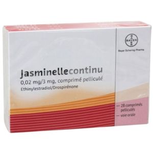 Jasminellecontinu 0.02mg/3mg - 28 comprimés pelliculés