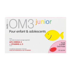 OM3 Junior - 45 capsules goût orange