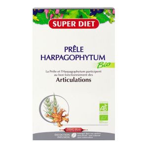 Superdiet - Prêle / Harpagophytum - 20 ampoules 15 ml
