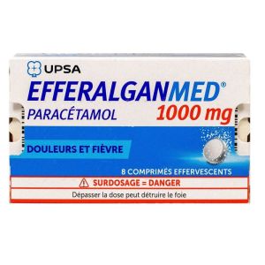 Upsa - Efferalganmed paracétamol 1000mg - 8 comprimés effervescents