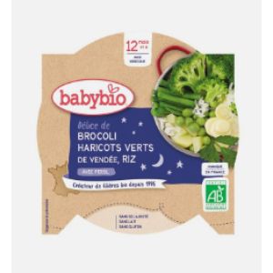 Babybio - Brocoli, Haricots verts de Vendée, Riz - dès 12 mois - 230g