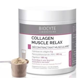 Biocyte - Collagen Muscle Relax - 20 doses - goût cacao