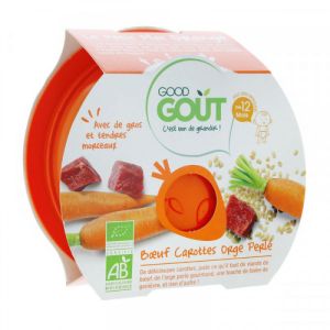 Good Goût - Assiette Bœuf carotte orge perlé dès 12 mois - 220 g