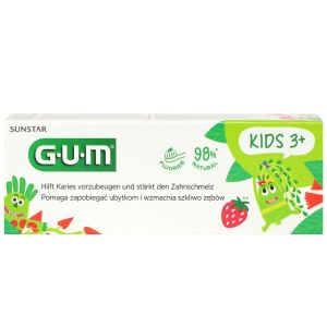 GUM - Gel dentifrice Kids 2/6 ans goût fraise - 50 ml