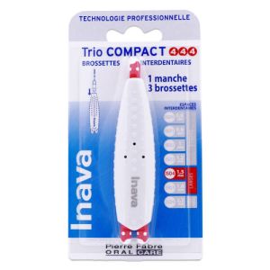 Inava - Trio compact brossettes interdentaires 4-4-4