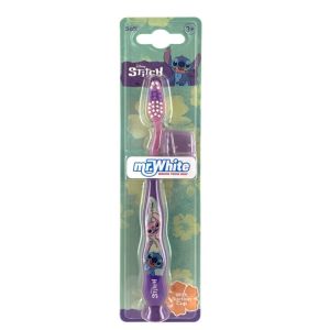 Mr.White - Brosse à dents Disney Stitch 3ans + - 1 brosse à dents