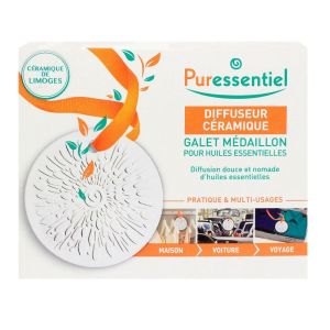 Puressentiel - Diffuseur Céramique Galet Médaillon