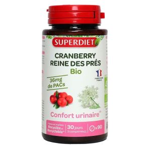 Superdiet - Cranberry reine de près bio - 90comprimés