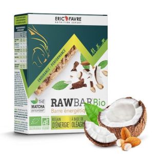 Eric Favre - Rawbar Bio Barre énergétique amande coco - 6 barres