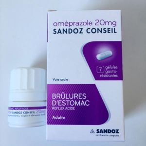 Oméprazole 20mg - brûlures d'estomac reflux acide - 7 gélules