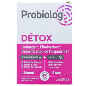 Mayoly - Probiolog Détox - 15 sticks + 15 gélules