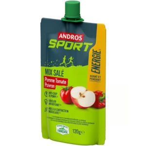 Andros - Gourde mixte salé Tomate pomme et poivron sport - 120g