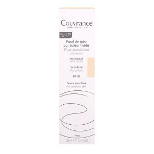 Avène - Couvrance - Fond de teint correcteur fluide SPF 20- 30mL - 1.0 Porcelaine