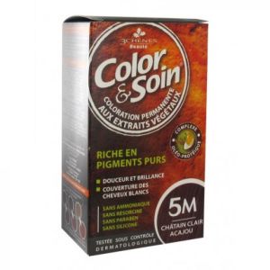 Color & Soin - Coloration Permanente - 5M Châtain clair acajou
