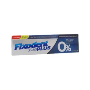 Fixodent pro plus crème adhésive premium pour prothèses dentaire 0% 40g