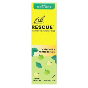 Fleur de Bach - Rescue sérénité - Goût pomme menthe - 20mL