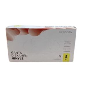 FM Médical - Gant d'examen - vinyle - taille S - 6-7.